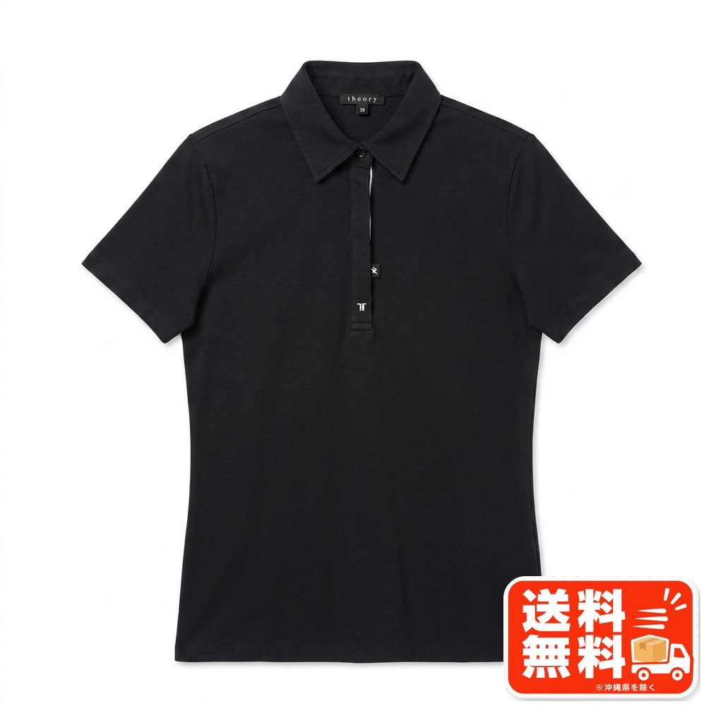 theory セオリー 半袖ポロシャツ ブラック サイズ38 シンプル UNIQLO風