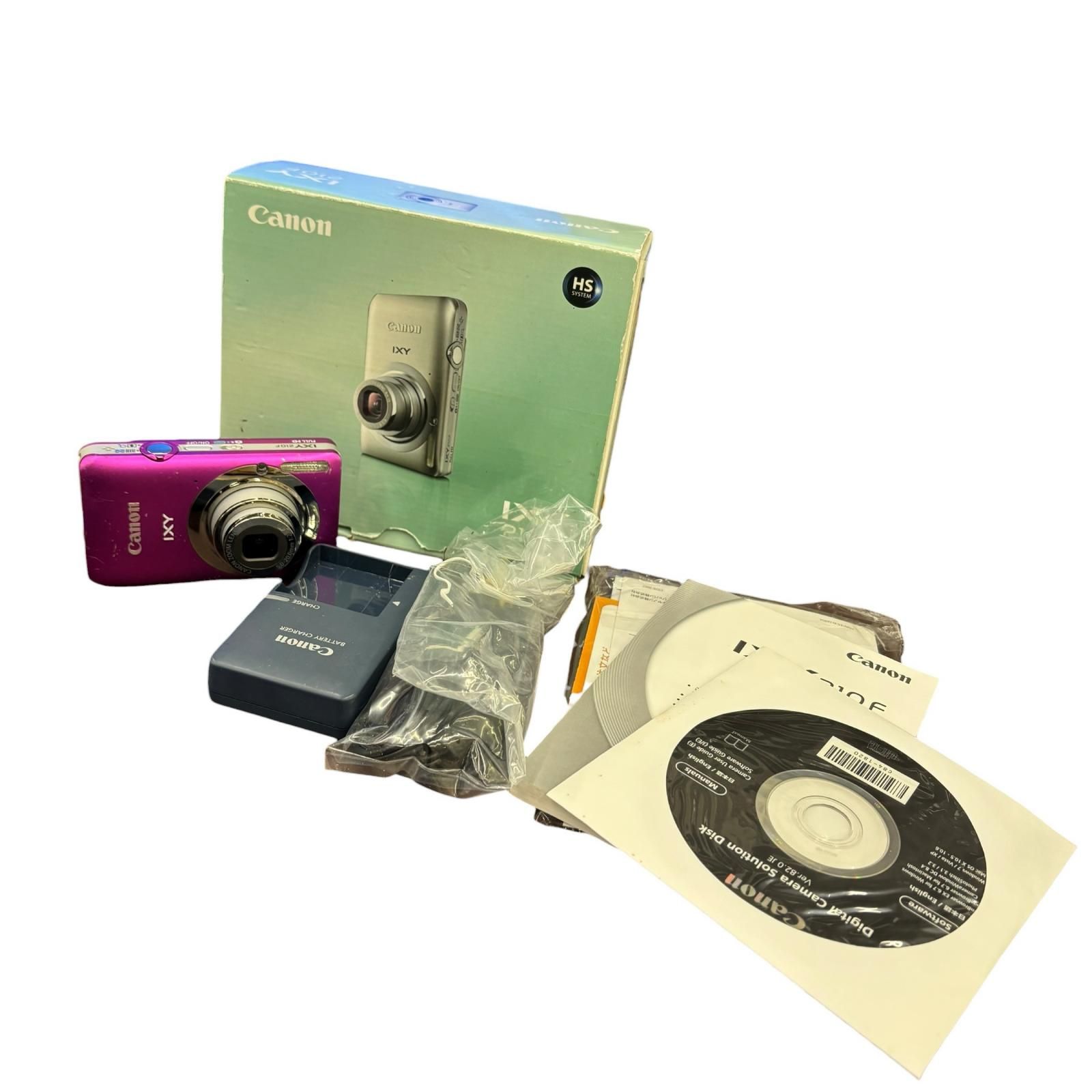 199990 ジャンク品 canon キャノン デジタルカメラ IXY 210F PC1588 ピンク