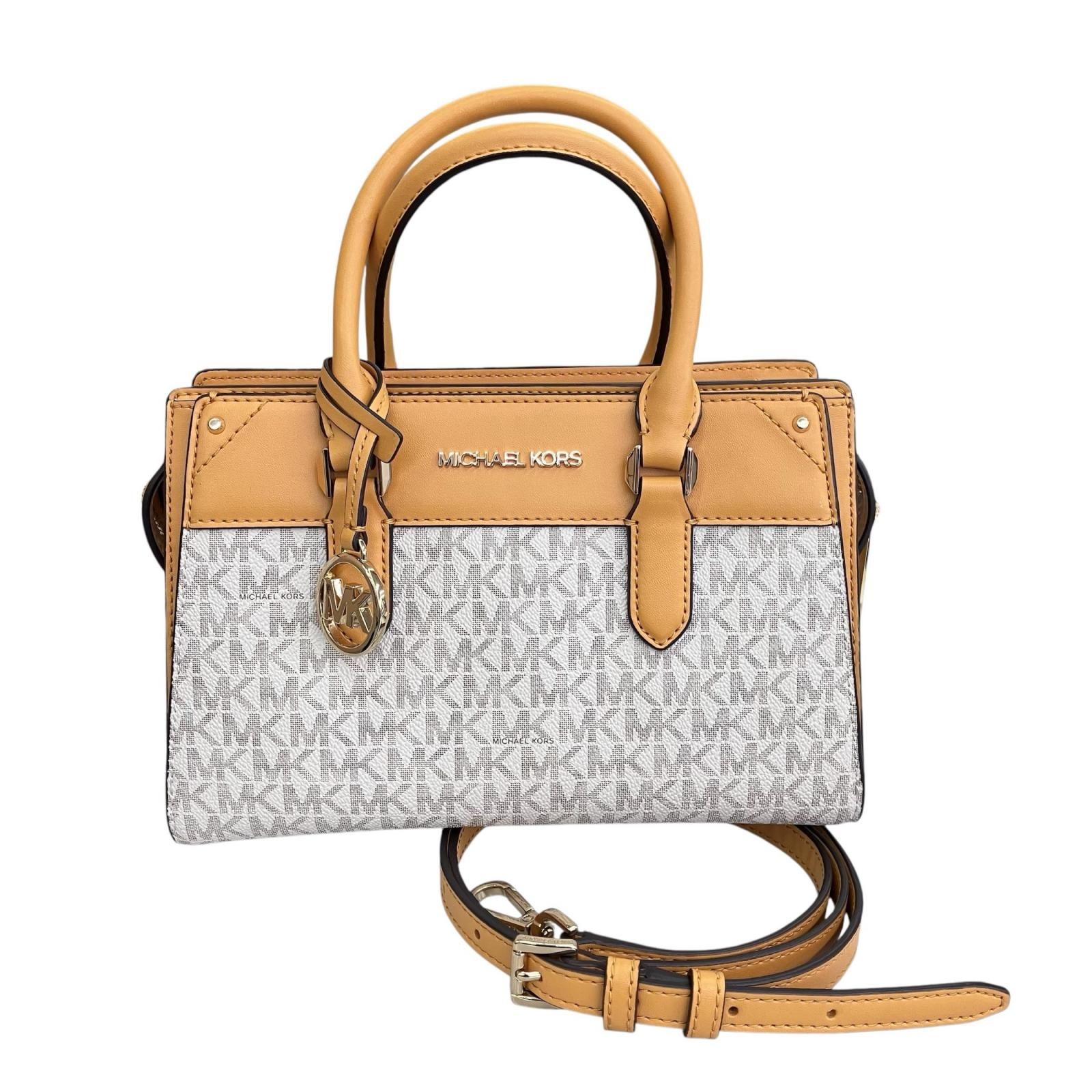 180053 現状品 Michael Kors マイケルコース 美品☆2Wayバッグ ミレン サチェル イエロー系 スモール レディース
