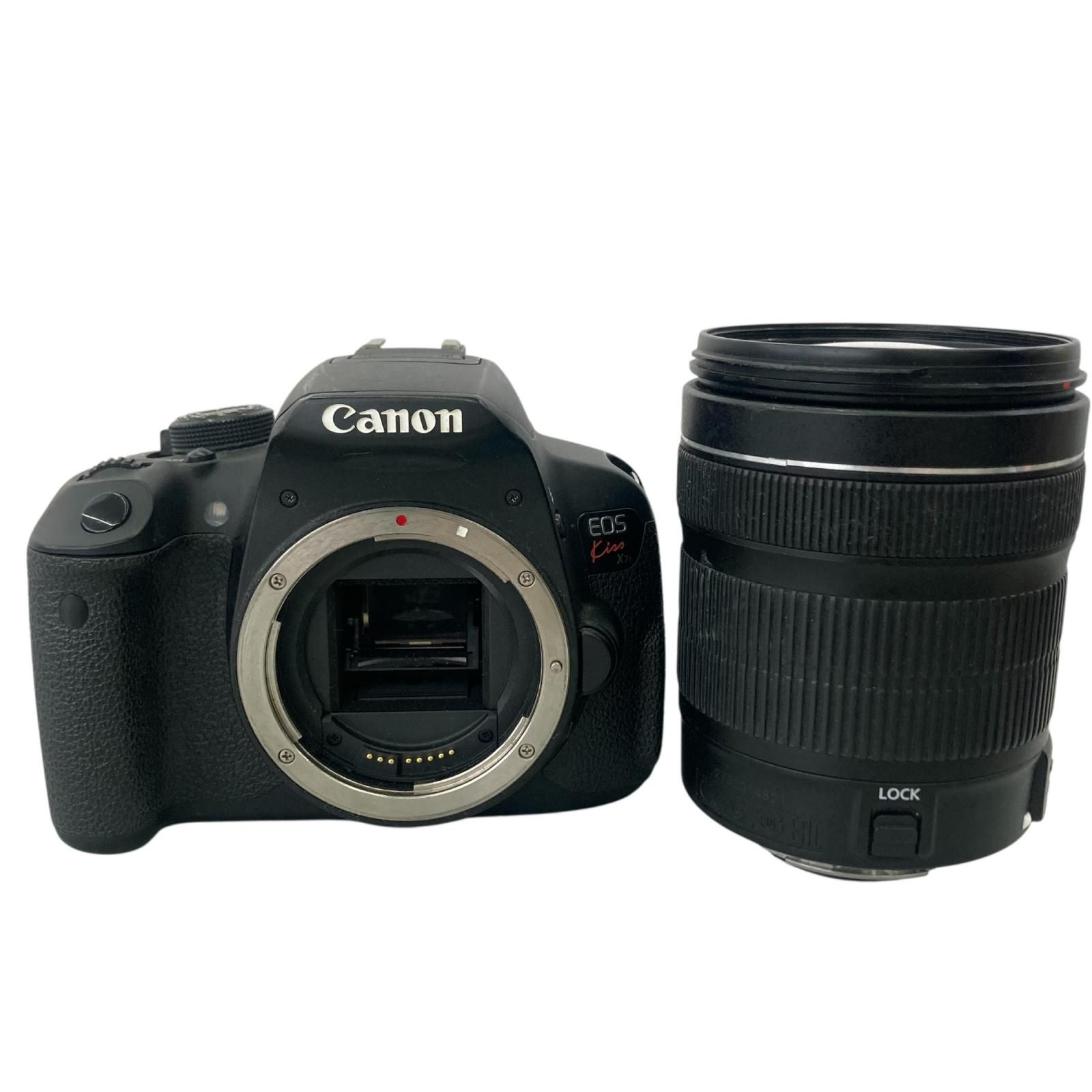 186000 現状品 canon キャノン Canon　EOS　Kiss　X7デジタル一眼レフカメラ　ズームレンズ 22,630円