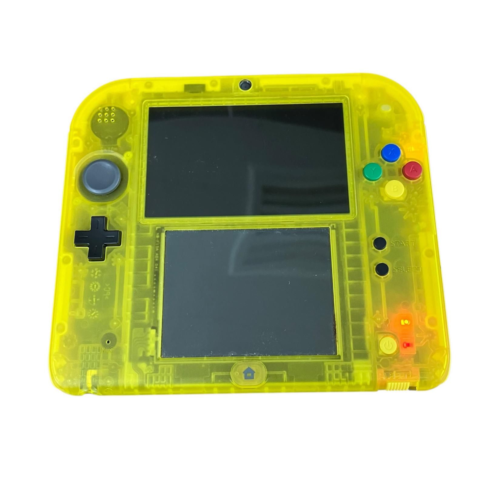 133081 動作確認済み Nintendo 任天堂 ニンテンドウ 2DS ピカチュウ限定パック　クリアイエロー