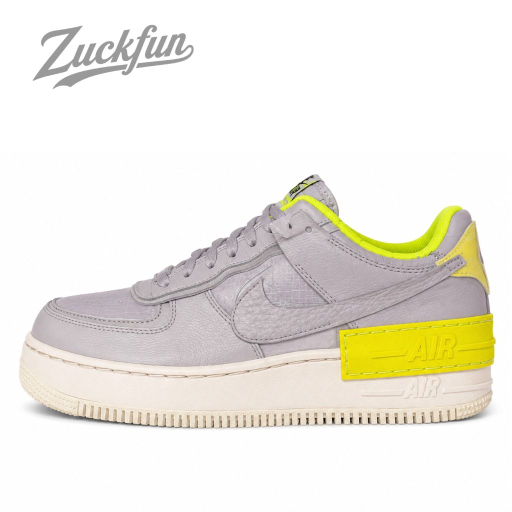 NIKE AIR FORCE 1 LOW SHADOW SE ATMOSPHERE GREY エア フォース 1 ロー カット シャドウ アトモスフィア グレー イエロー レディース ナイキ スニーカー 24 cm U03823