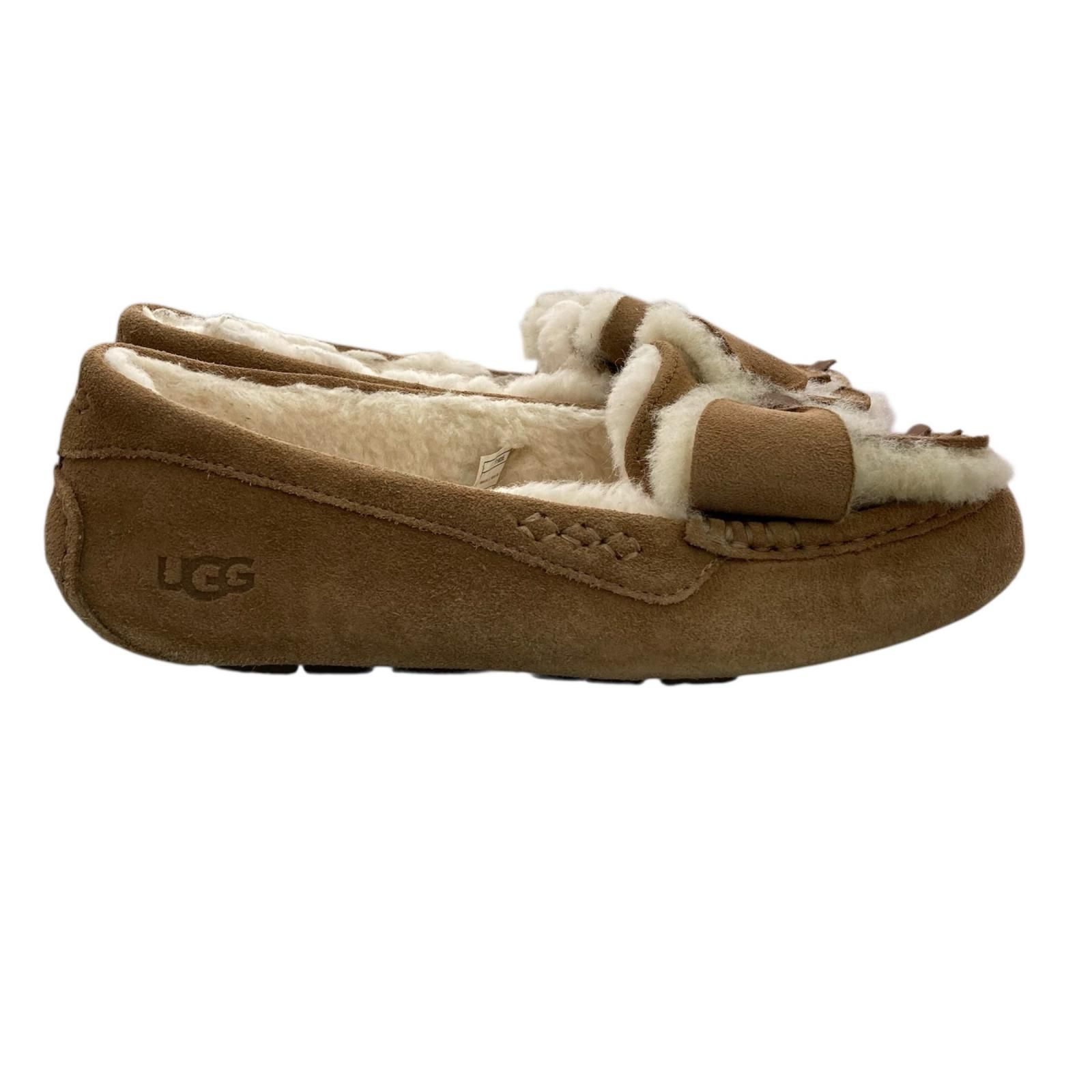 186005 現状品 UGG アグ モカシン リボン Ansley Bow フラットシューズ