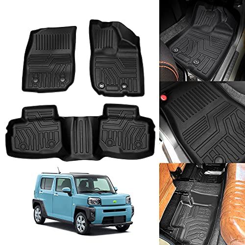 R◆Cartist ダイハツ タフト LA900S LA910S型 フロアマット 4WD専用 立体カーマット セカンドマット 車用 3Dフロアマット 立体構造 TAFT 2020年6月? 車種専用設計 防水 滑り防止 耐汚れ TPE素材 カス 40e06c46
