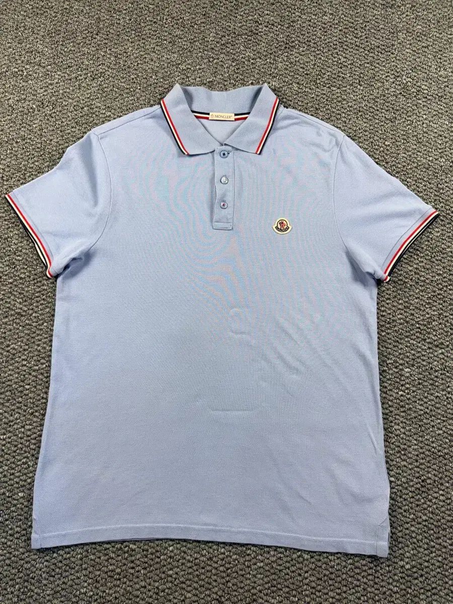 モンクレール 半袖 カラーTシャツ ブルー