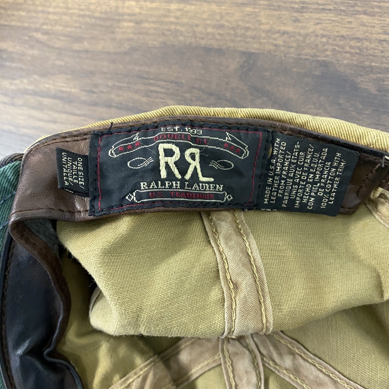 90s DOUBLE RL ダブルアールエル RRL 三ツ星 6パネルキャップ ベース
