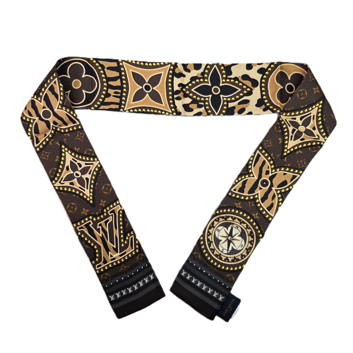ルイヴィトン バンドー レオパード LOUIS VUITTON ルイ・ヴィトン バンドー LVワールド ヒョウ柄