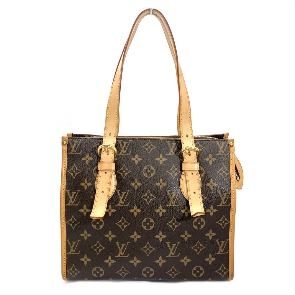 ルイヴィトン LOUIS VUITTON ポパンクール・オ トートバッグ モノグラム キャンバス M40007 ブラウン ゴールド金具 FL0045 レディース【中古】