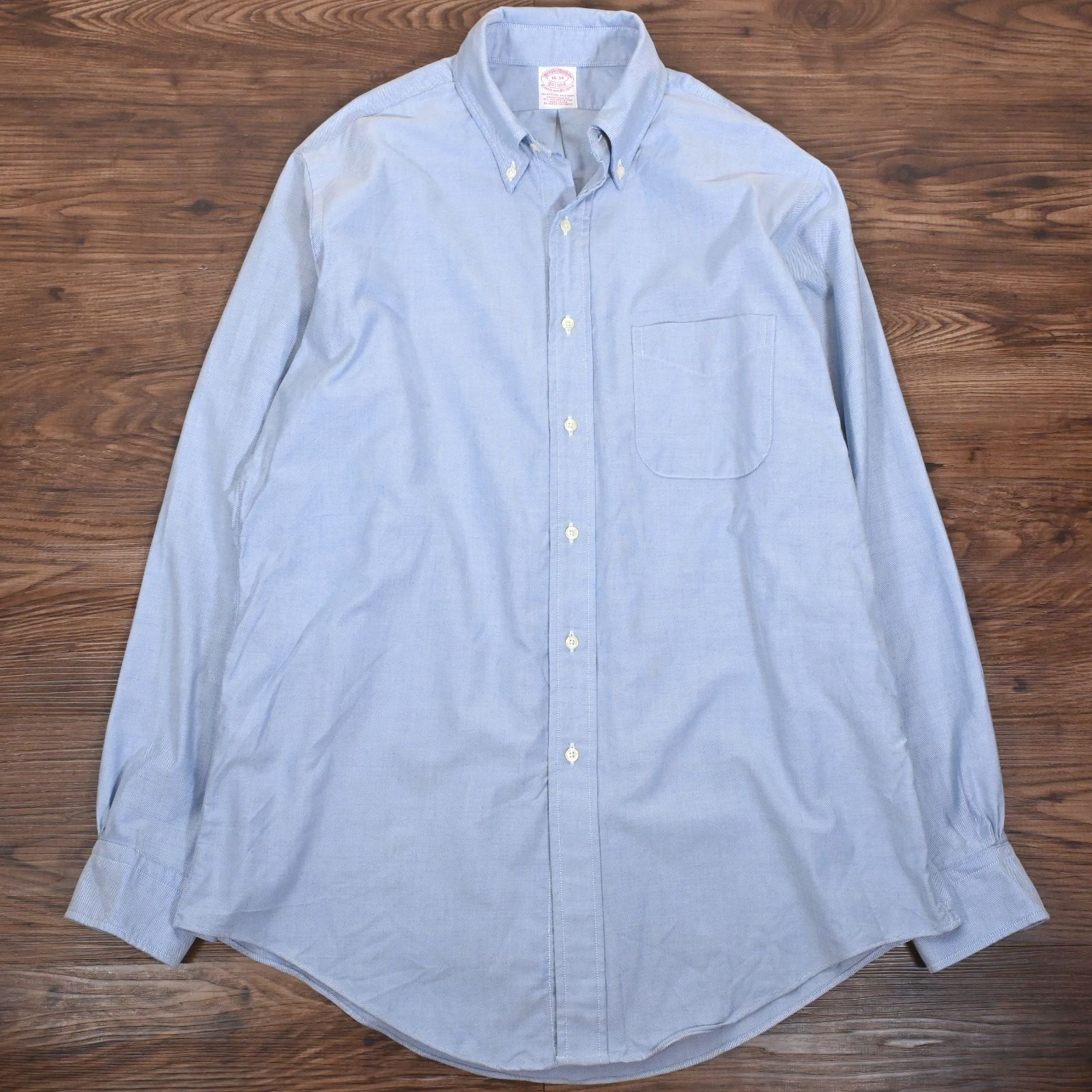 Brooks Brothers ブルックスブラザーズ 長袖シャツ サックス Makers and Merchants トラディショナルフィット 16-34