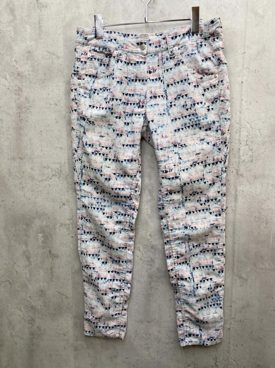 Isabel Marant Etoile イザベルマランエトワール N°1501 テーパード パンツ 総柄 size38/水色×ピンク ■◇◎レディース 6,364円