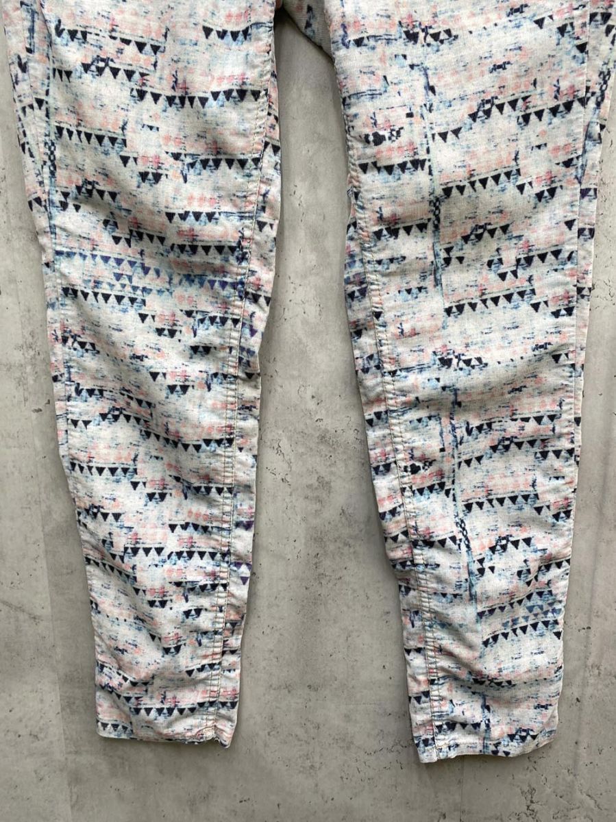 美品★イザベルマランエトワール 花柄 ナイロン パンツ 36 DALONI Isabel Marant Etoile イザベルマランエトワール N°1501 テーパード