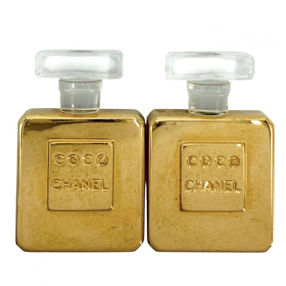 シャネル イヤリング レディース 香水モチーフ アクセサリー ゴールド CHANEL GP 約38.9g【中古品】