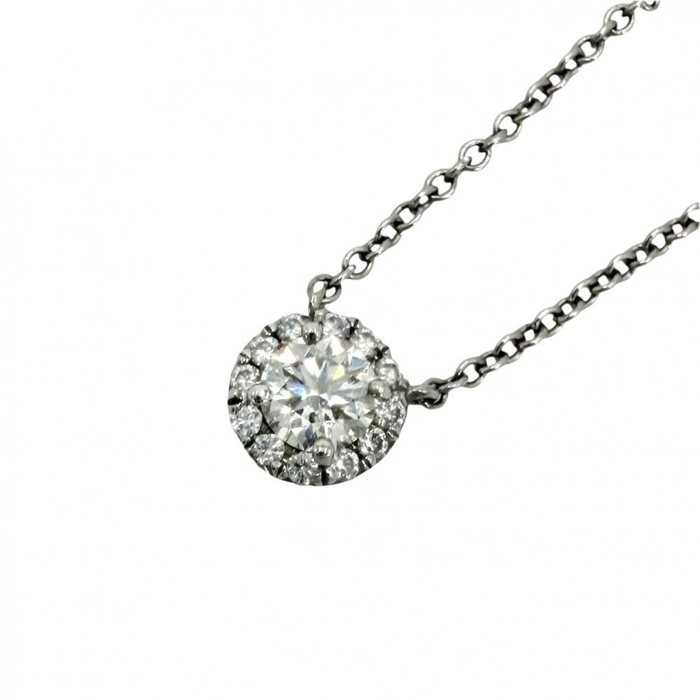 ティファニー ネックレス レディース ソレスト ジュエリー アクセサリー TIFFANY&Co. Pt950プラチナ ダイヤモンド 約2.8g 美品【中古品】