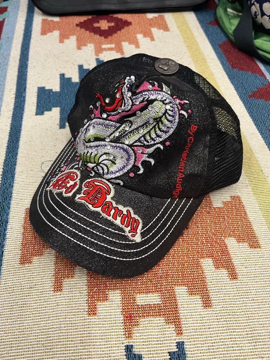 Ed Hardy 刺繍メッシュベースボールキャップ #csz0064