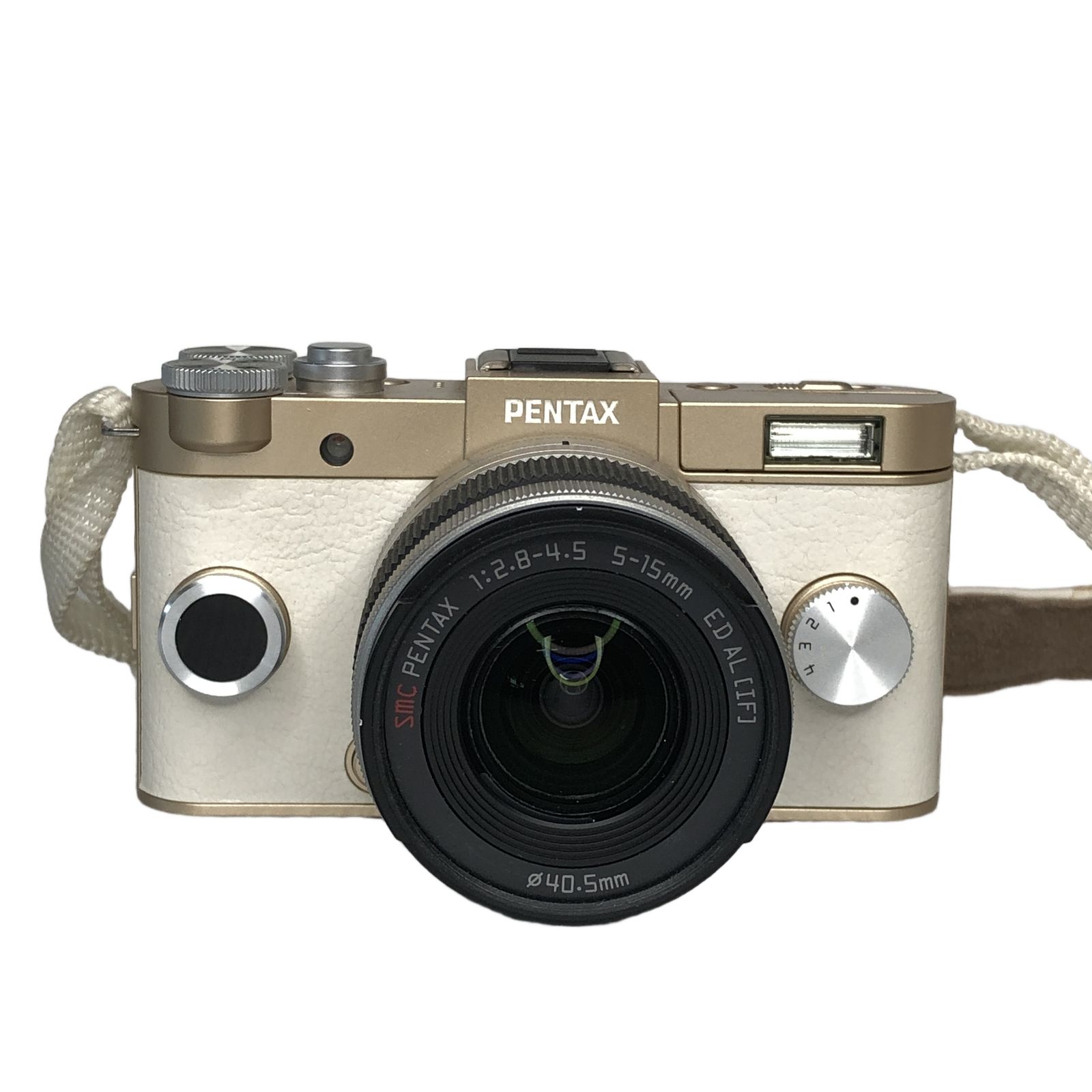 PENTAX ペンタックス Q-S1 5-15mm F2.8-4.5 15-45mm F2.8 ダブルズームレンズキット デジタル 一眼レフ カメラ ホワイト 中古 T11371514
