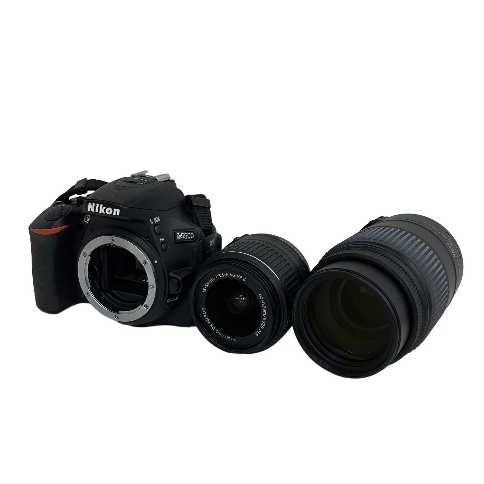 Nikon D5500 ダブルズームキット 18-55mm F3.5-5.6G VR II / 55-300mm 4.5-5.6G ED VR 一眼レフ カメラ ジャンク S11250220