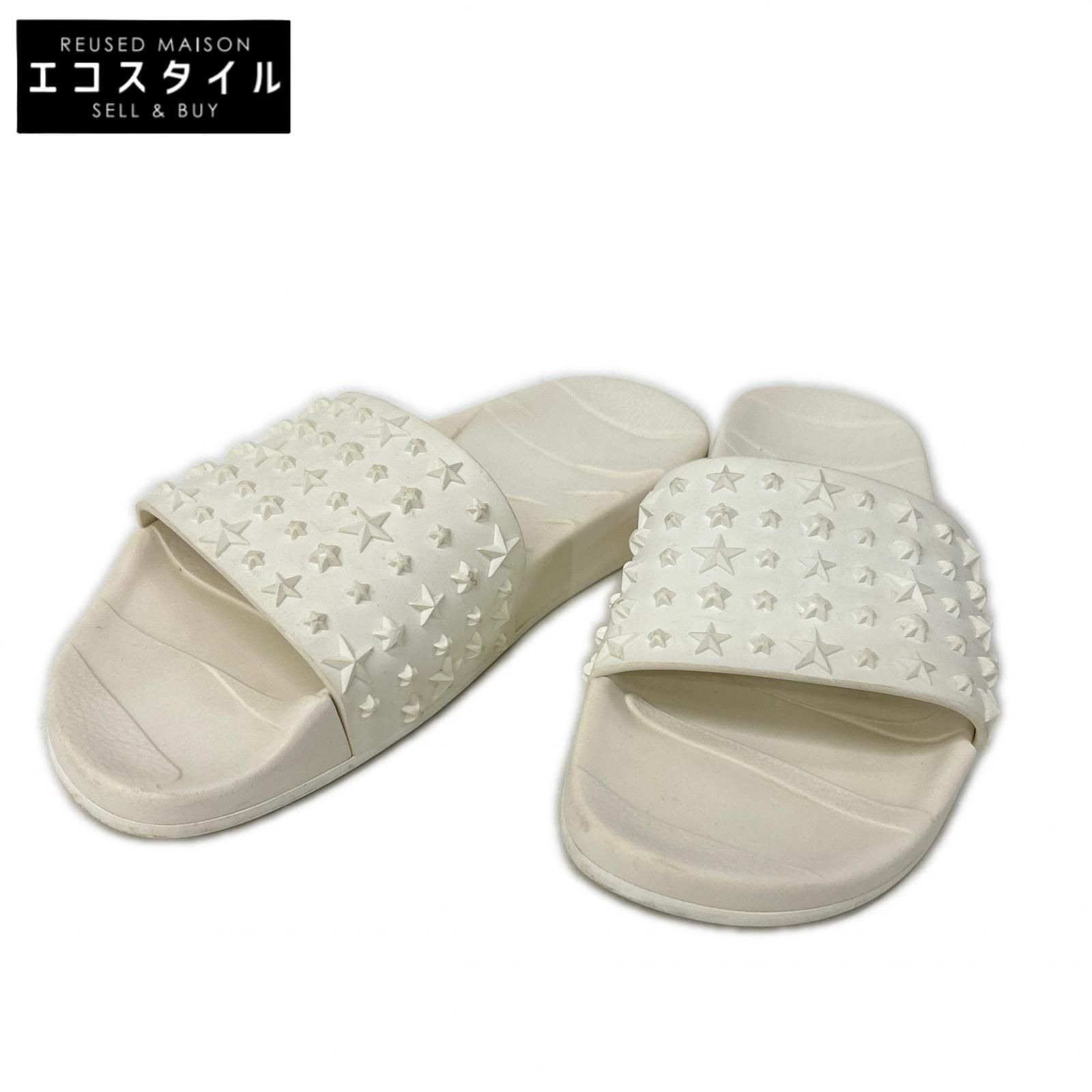 JIMMY CHOO　ジミーチュウ　スターエンボス シャワーサンダル　37