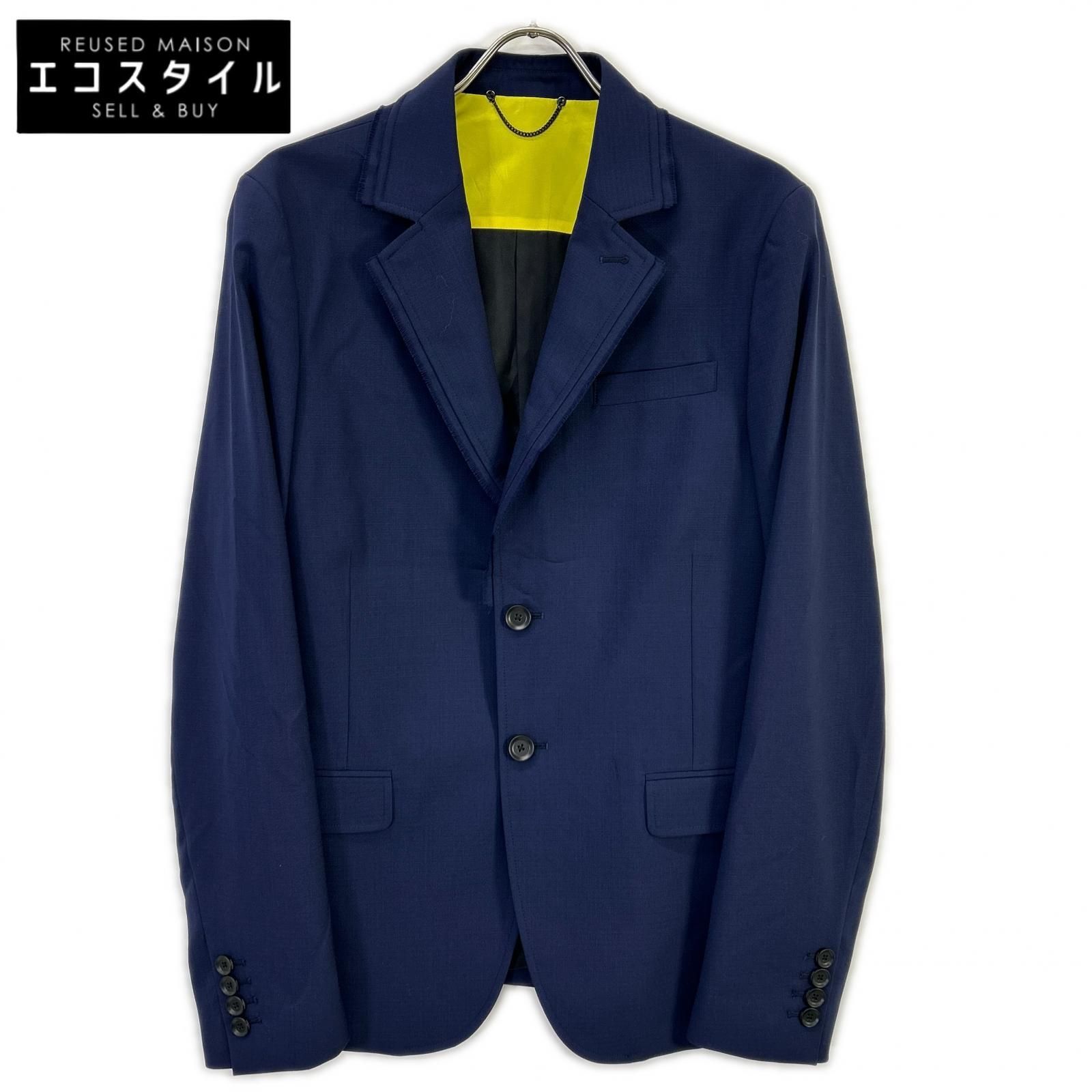 DIESEL　ディーゼル　ブルー シングル テーラードジャケット　48