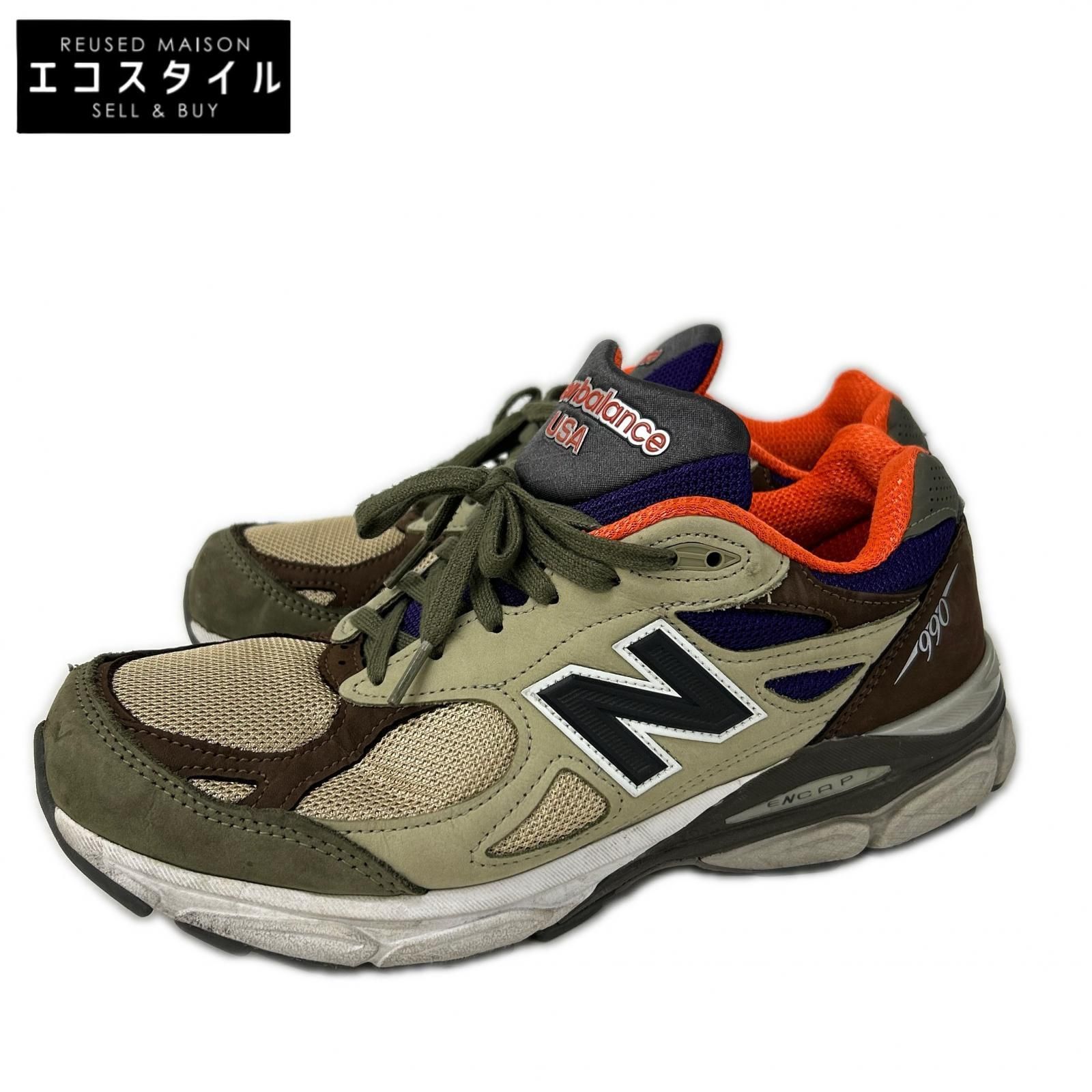 NEW BALANCE ニューバランス M990BT3 Made in USA ローカットスニーカー 27