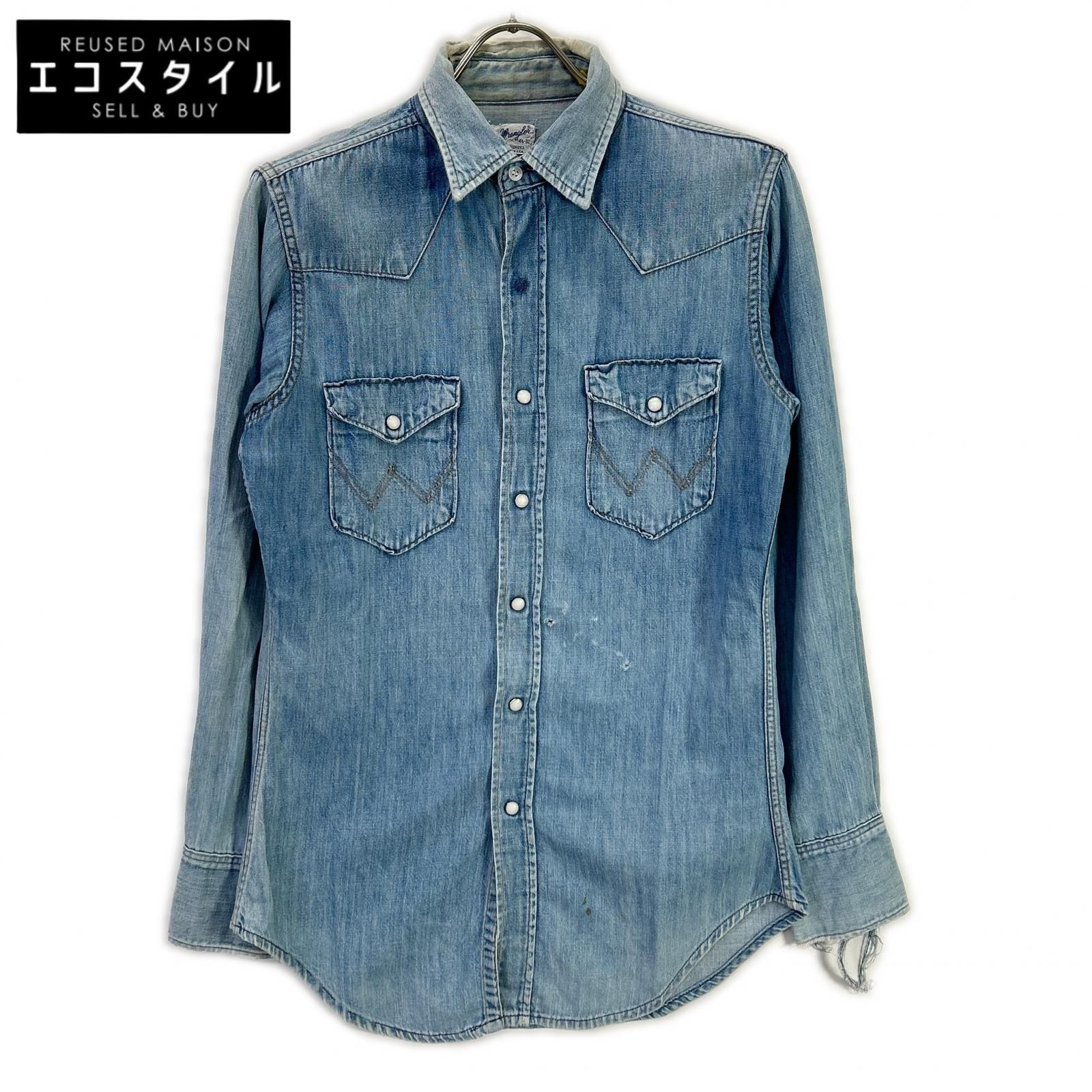 Wrangler ラングラー ブルー 60s-70s デニムウエスタンシャツ