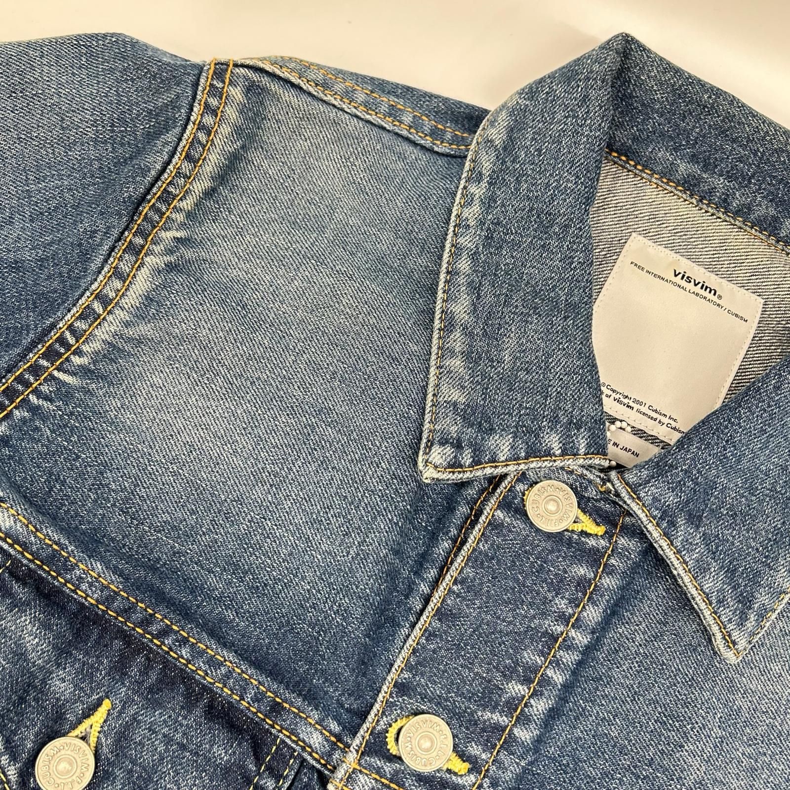 VISVIM ビズビム 0115105006003 15ss 103 JKT DAMAGED ブルー デニム 