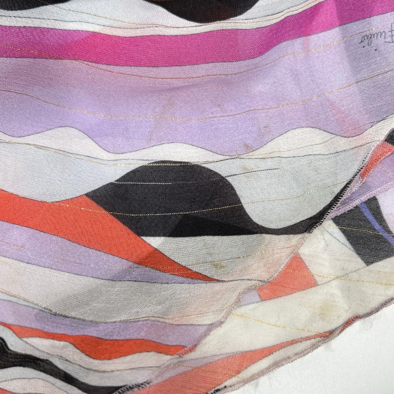 EMILIO PUCCI エミリオプッチ パープル系 総柄 チェーンベルト付き