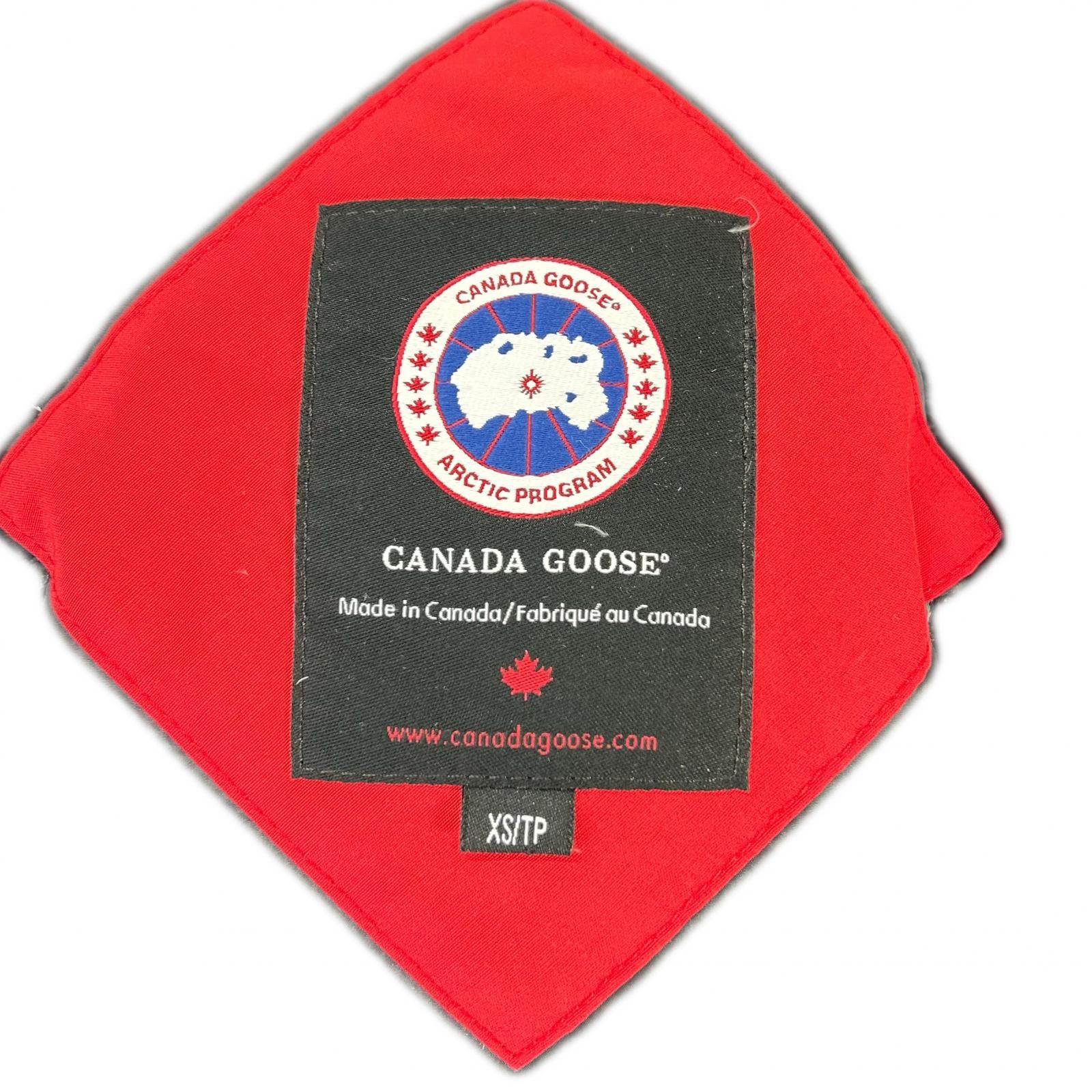 CANADA GOOSE カナダグース 6550L レッド Trillium Parka ファー付き 