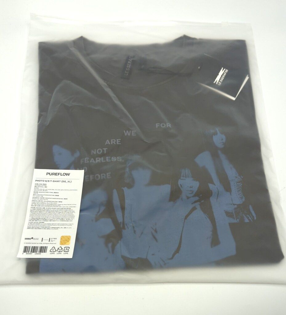 LE SSERAFIM PUREFLOW pt.1 POP-UP PHOTO S/S T-SHIRT XL - メルカリ
