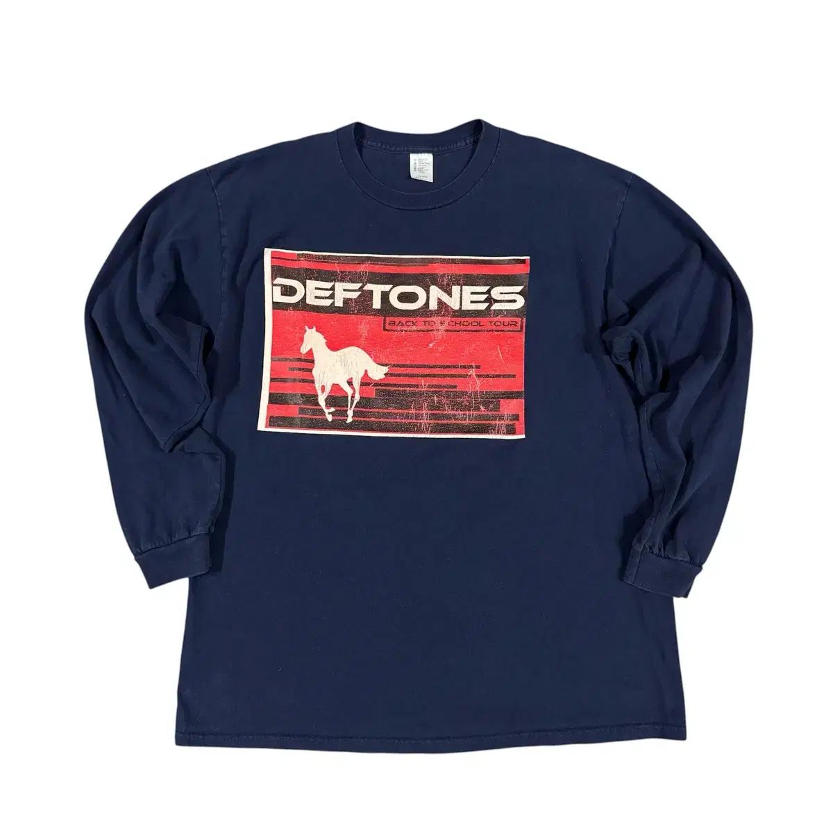 ヴィンテージ 2001 Deftones デフトーンズ バックトゥスクール ツアー ロングスリーブ Tシャツ