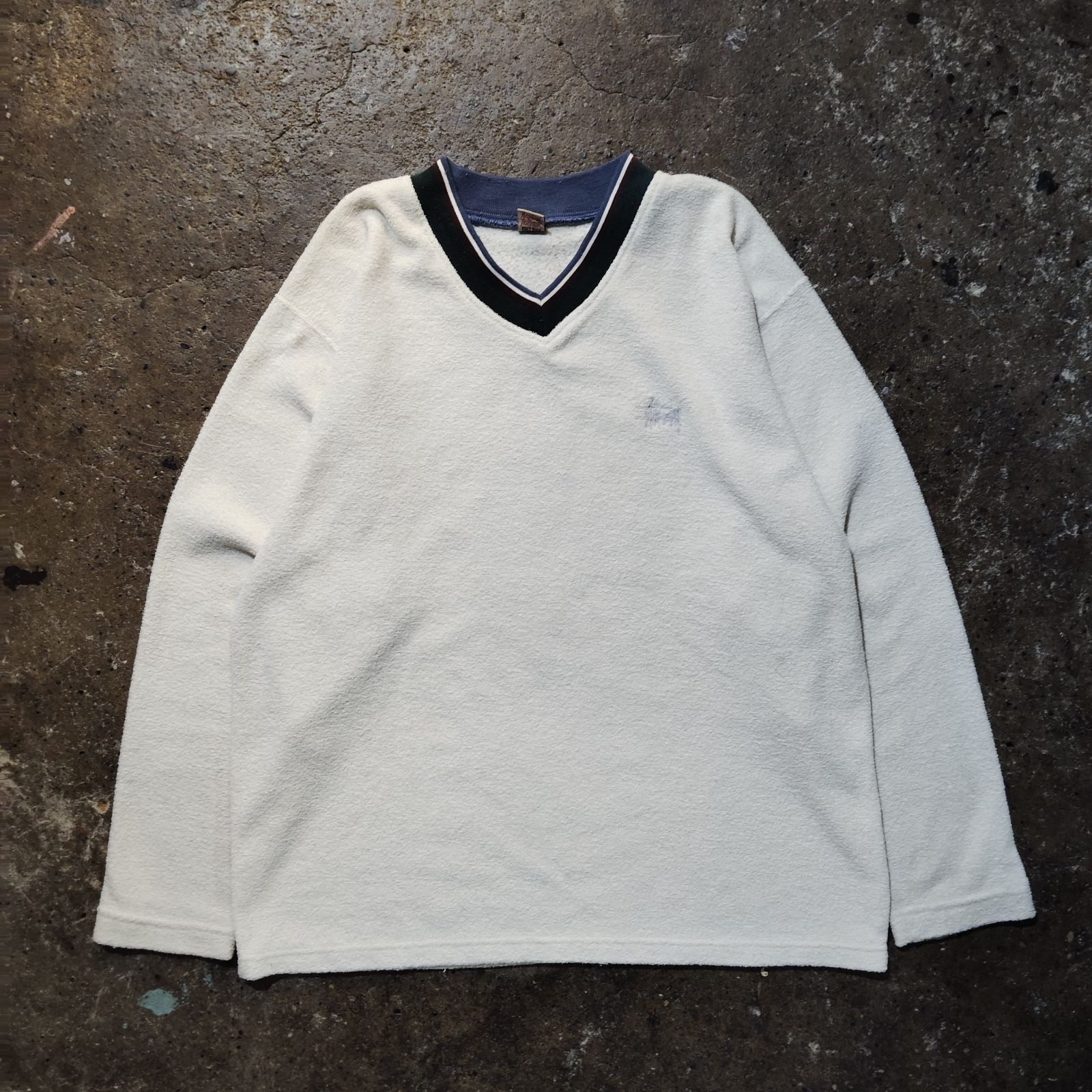 STUSSY 90s パイルVネックスウェット ステューシー 1990s - メルカリ