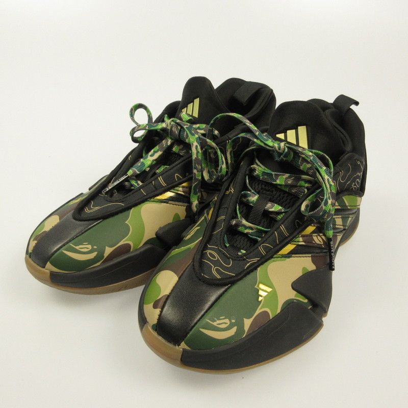【姫路東店】 中古 adidas | アディダス スニーカー Dame 9 JH6358 ×A BATHING APE カモ 26cm 【126】