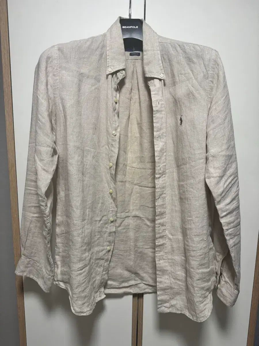 ポロ リネン シャツ タン (ベージュ) Classic S