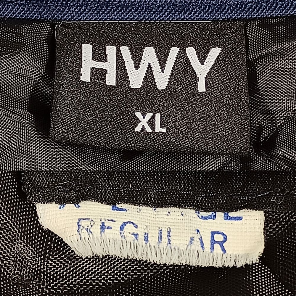 HWY × Us アス 袖フレイムデザイン ワークジャケット ネイビー サイズ
