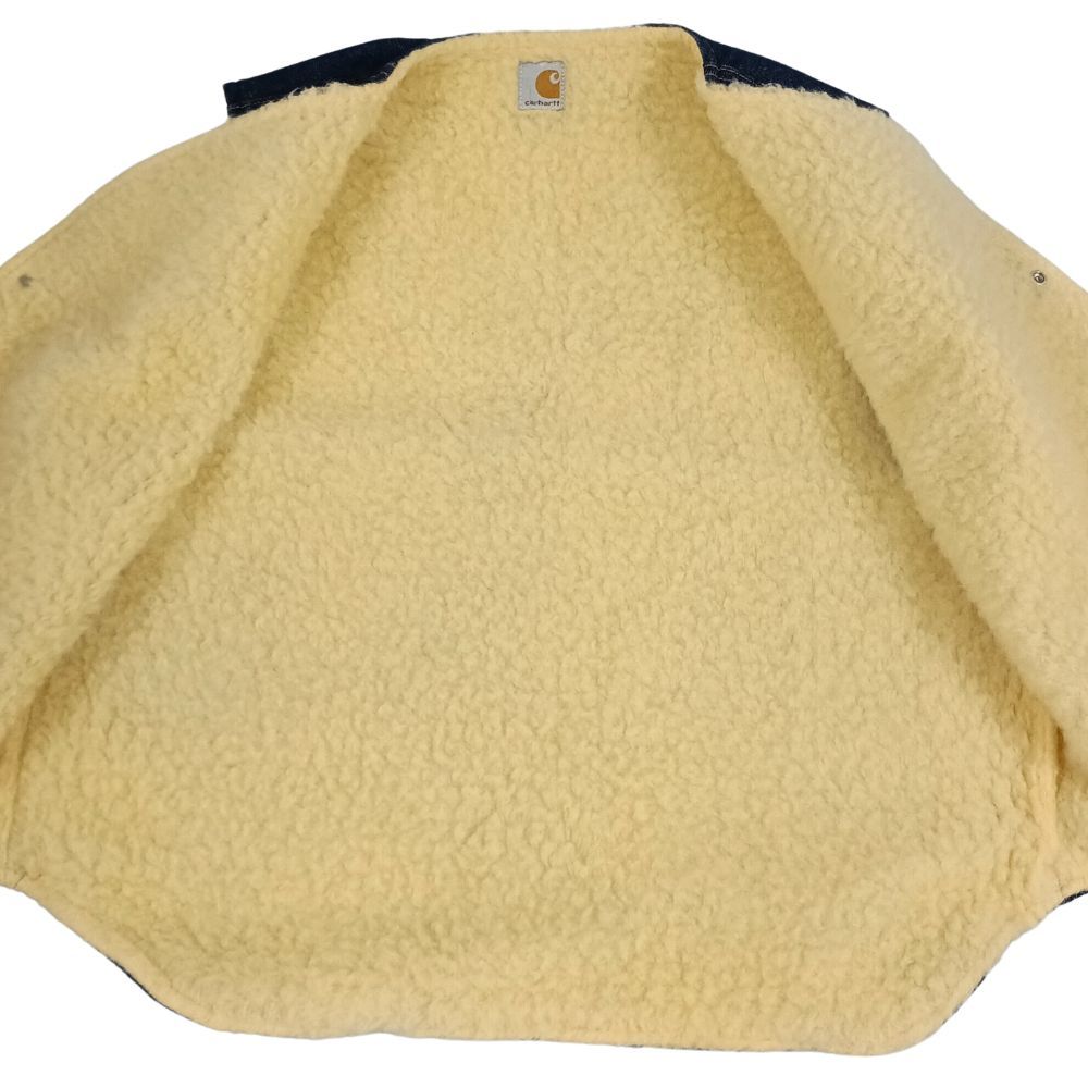 CARHARTT カーハート 裏地ボア デニム ベスト インディゴ サイズ XL