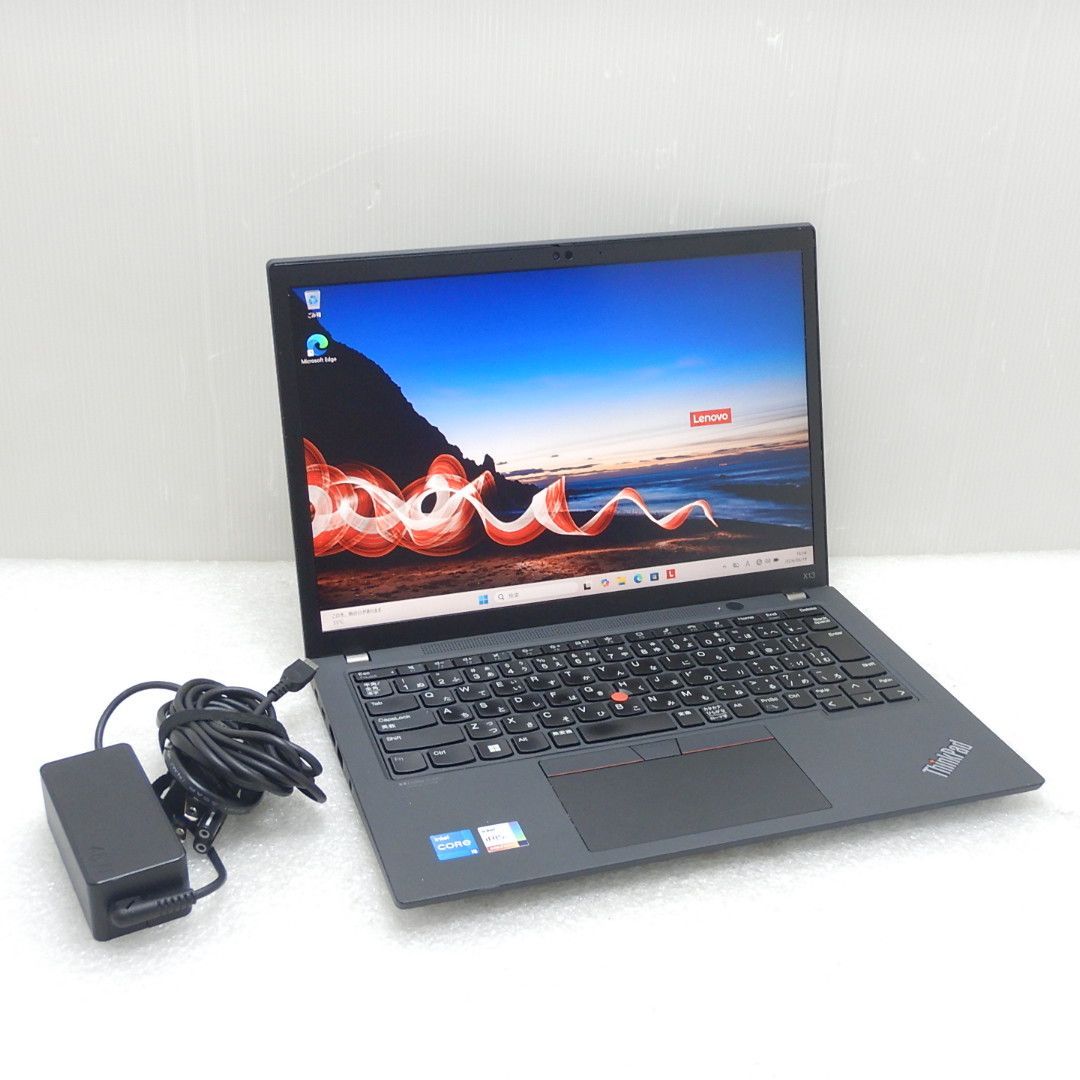 【中古】Lenovo ThinkPad X13 Gen3 第12世代 Core i5 1235U 16GB SSD256GB 13.3インチ WUXGA Windows 11 Pro 21BQS5W200 モバイルノートパソコン レノボ 顔認証 指紋認証