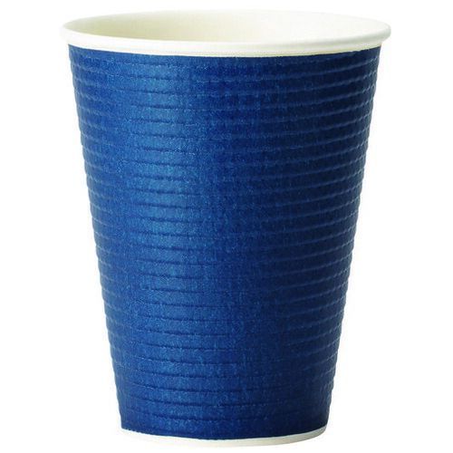 エンボスカップダークブルー340mL 25個 50PC3425EDBFS【サンナップ】