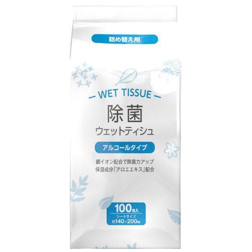 除菌ウェット アルコール 詰替 100枚 36P【ＭＩＳＭ】