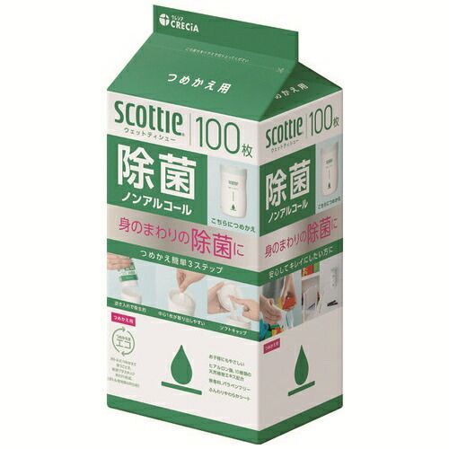 スコッティウェット除菌Nアル 詰替 24P77143【日本製紙クレシア】