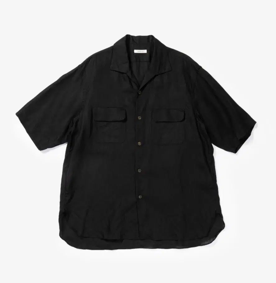 Calmlence 캄렌스 26ss リネン SHIRT - Black