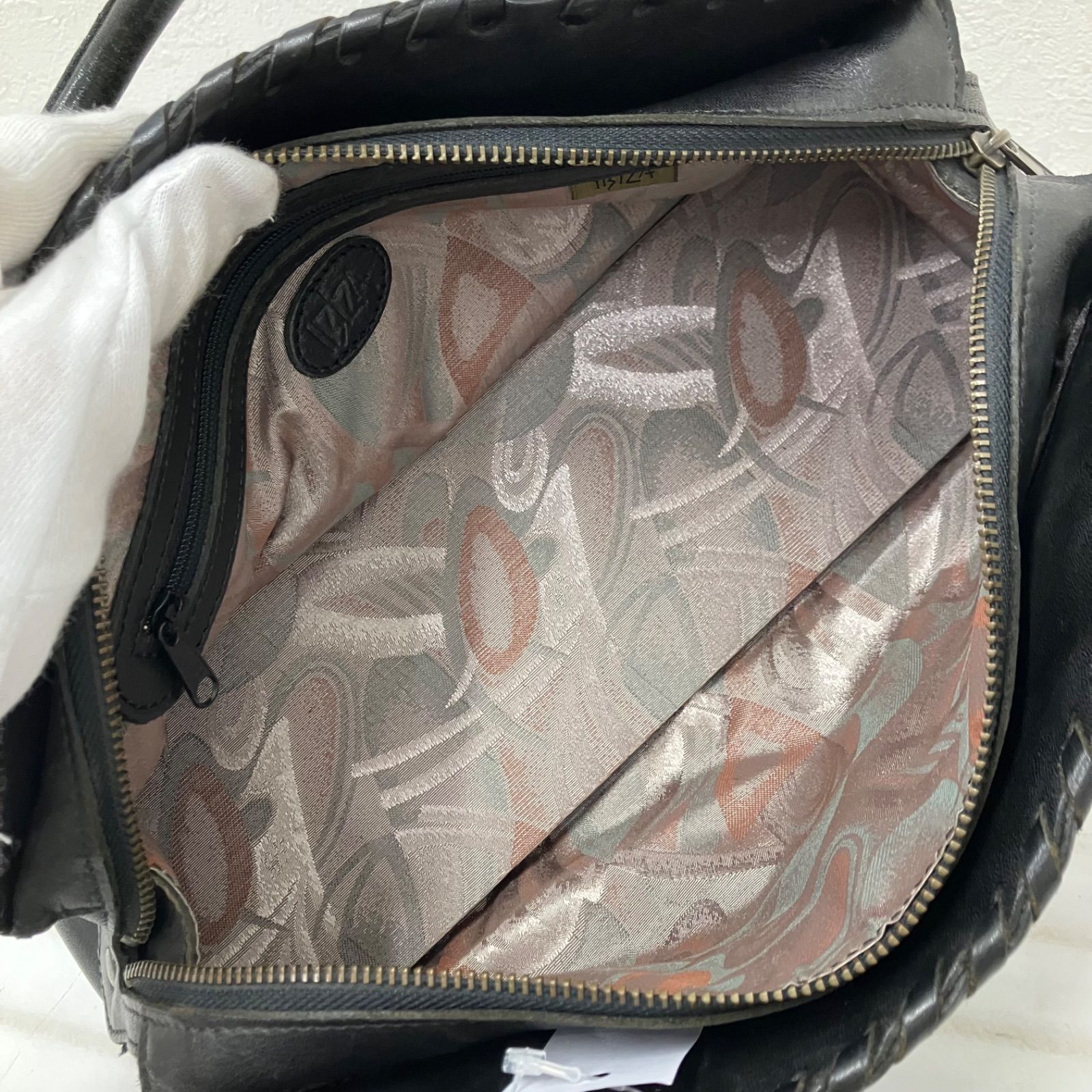 Y5297 IBIZA イビサ イビザ ハンドバッグ トートバッグ ブラック 黒
