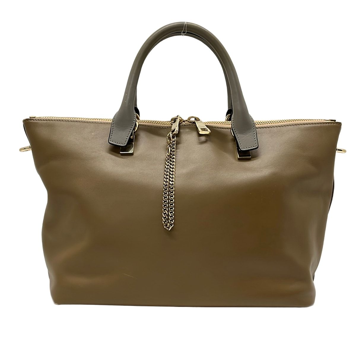 Chloe(クロエ) ハンドバッグ ベイリー ブラウン×グレー レザー