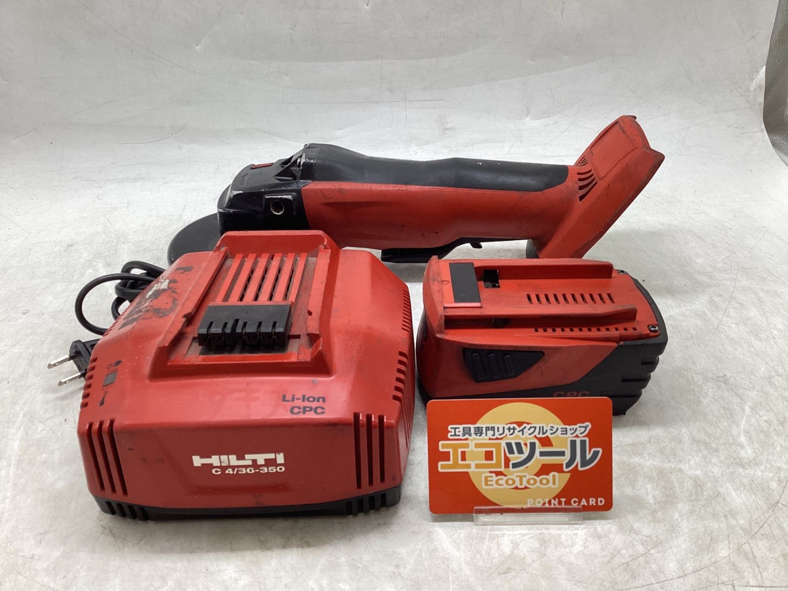 【中古品】HILTI/ヒルティ AG125-A22 ☆ 充電式ディスクグラインダー(本体・バッテリー・ケースセット) [IT_9NQLG][豊田][M04]