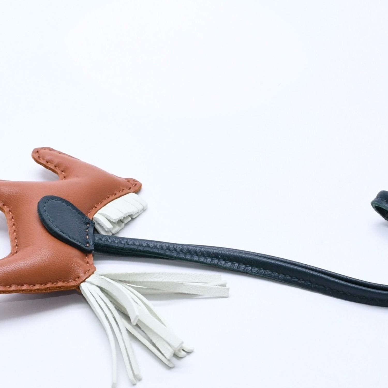 極美品 HERMES エルメス ロデオチャームPM バッグチャーム ブラウン