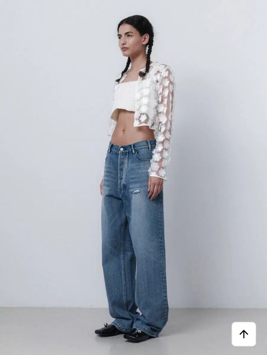 (新品) EPINGLER washed wide denim