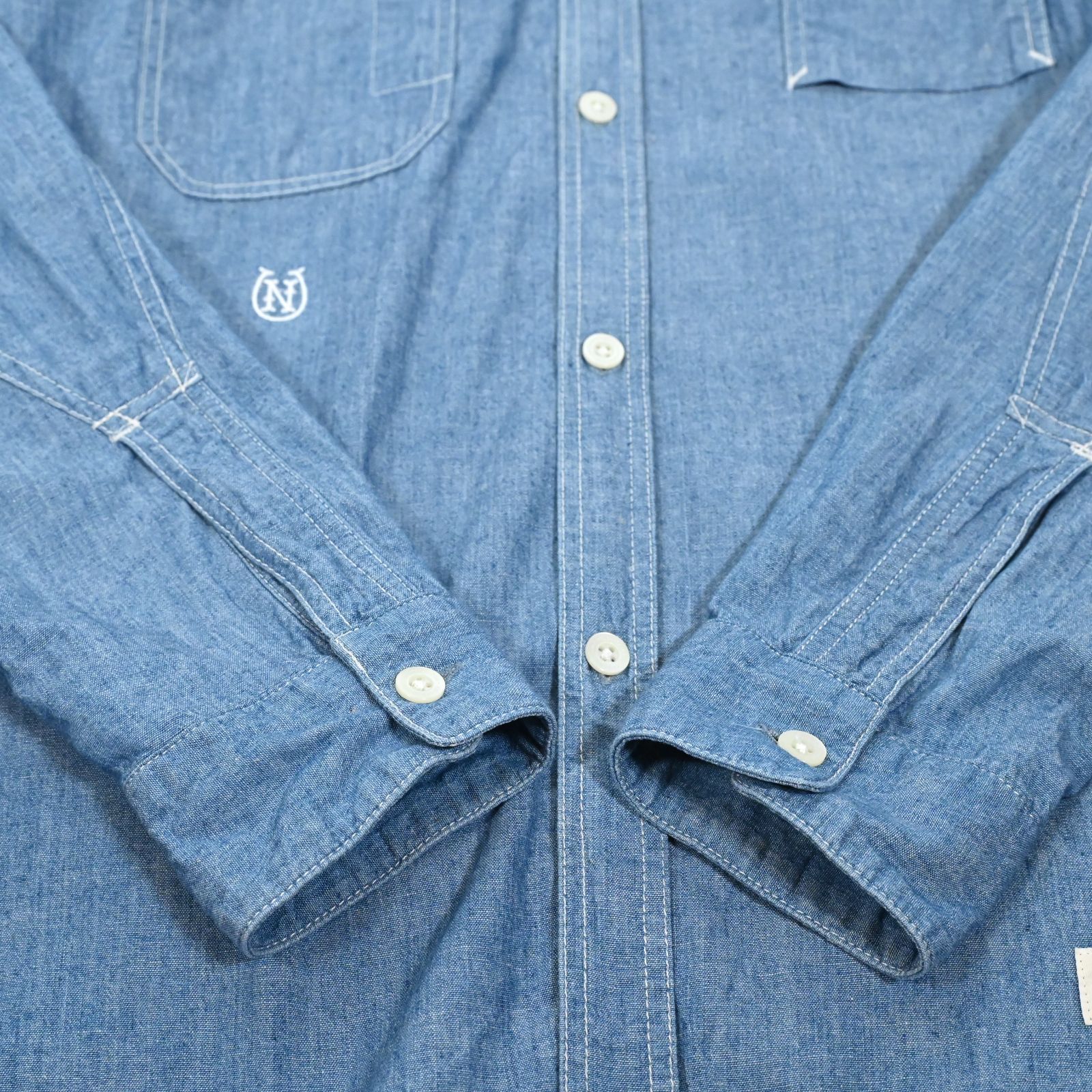 NEIGHBORHOOD ネイバーフッド シャンブレーシャツ 長袖 刺繍 アメカジ