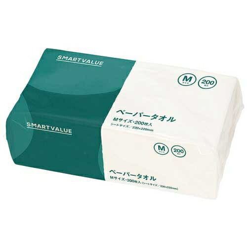 ペーパータオルM200枚35個入5箱N241J-M35-5N241J-M-35-5【スマートバリュー】 【メーカー直送品】【時間指定不可・夜間配送不可】【平日配送のみ】