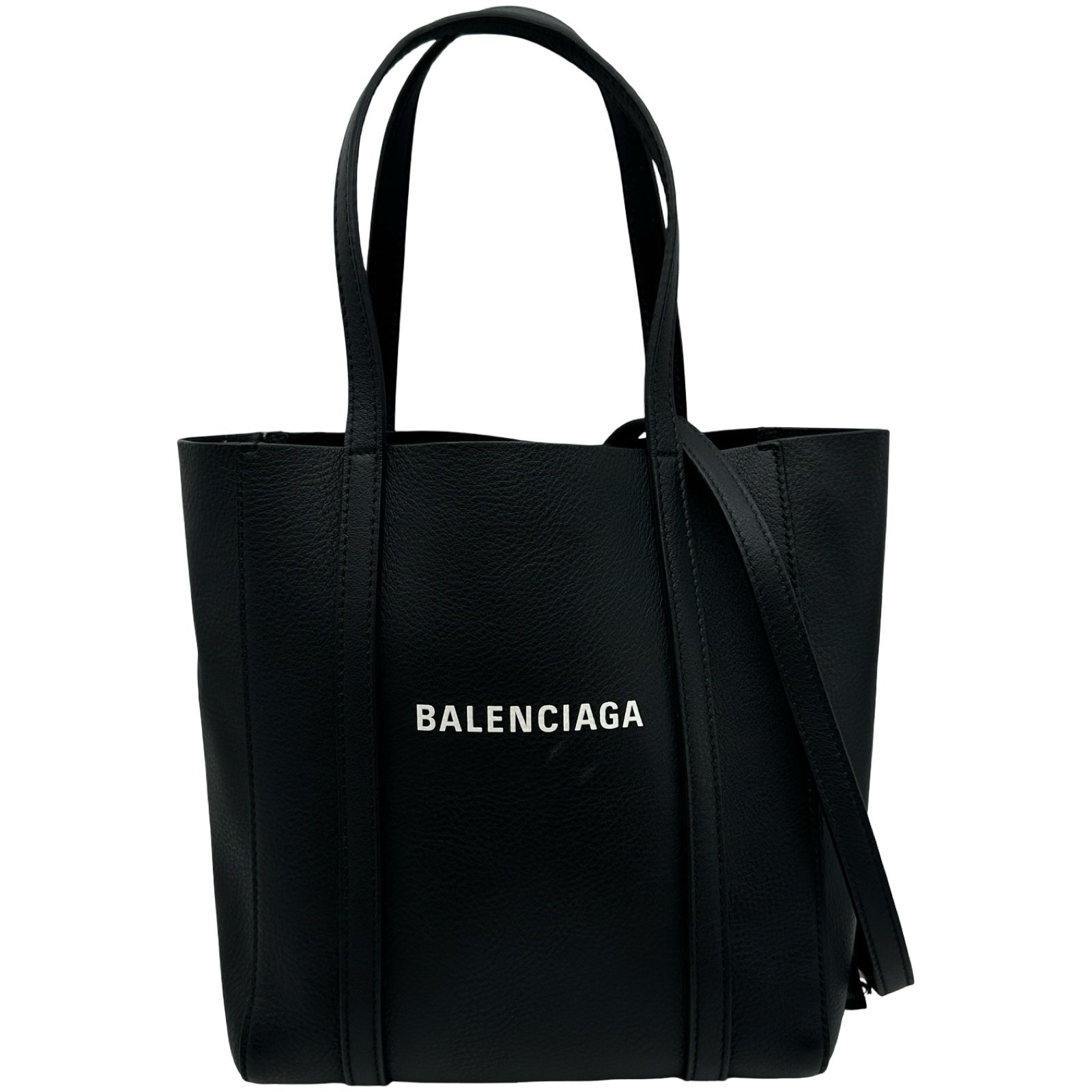 バレンシアガ BALENCIAGA エブリデイトートXXS 551815 ブラック レザー レディース トートバッグ