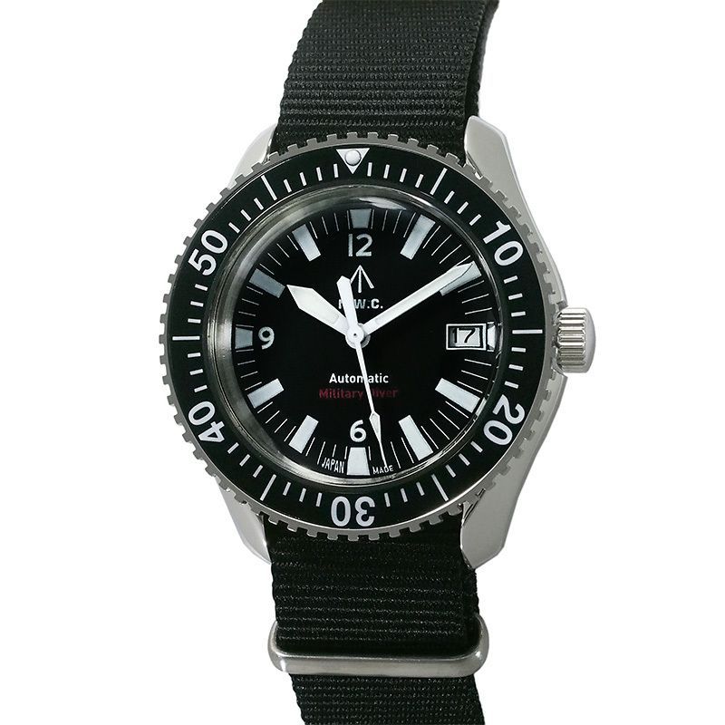 ナバルウォッチ NAVAL WATCH ロイヤル ミリタリー ダイバー ミリタリーウォッチ 自動巻 Mil.-05A SV/BK