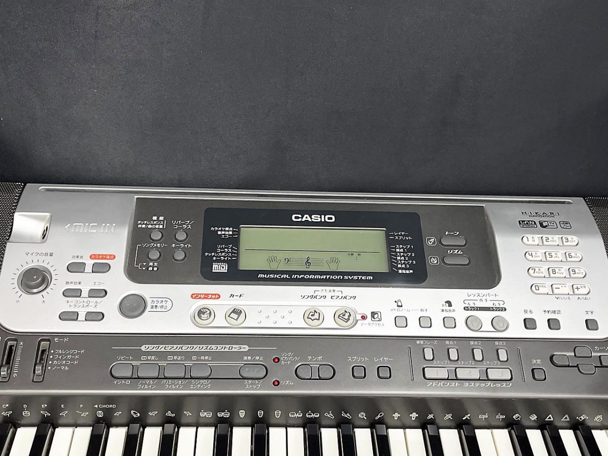 CASIO カシオ 電子キーボード 光ナビゲーション 譜面台付 LK-301BB CASIO カシオ 電子キーボード 光ナビゲーション 譜面台付 LK-301BB
