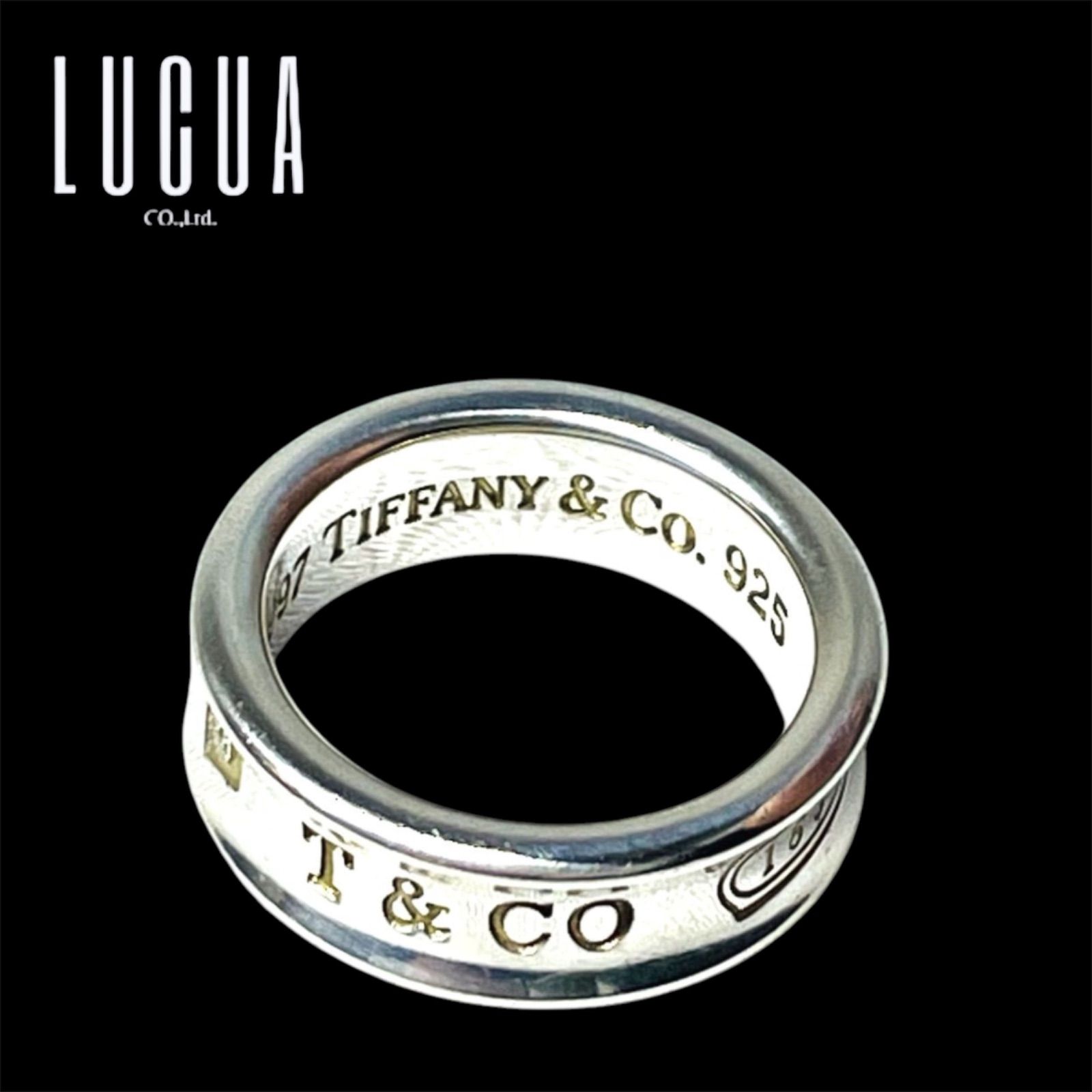 【ABランク】　Tiffany ティファニー　ナロー　1837 リング　12号　925 シルバー　 （58067）